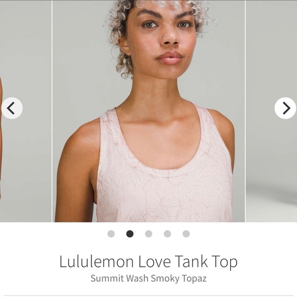 (91)Lululemon Love Tank Top- Summit Wash Smoky Topaz - Picture 2 of 7